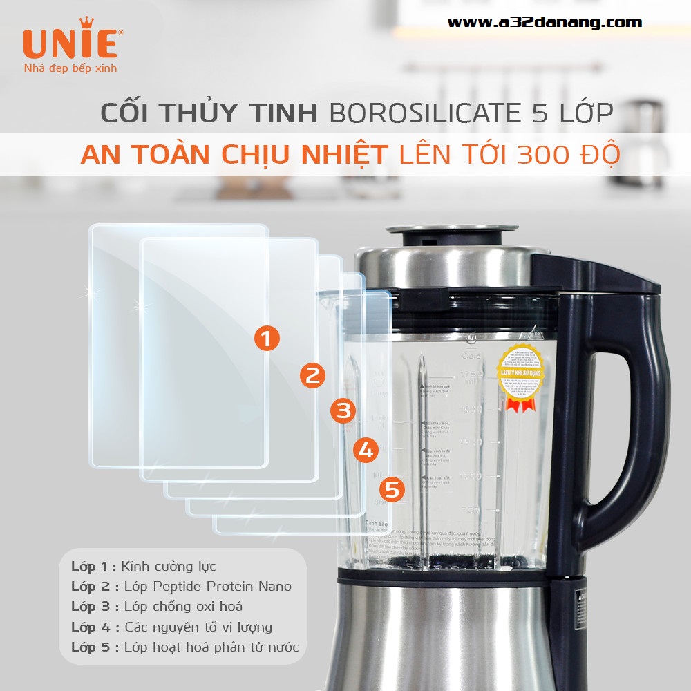 Cối làm sữa  Máy làm sữa hạt UNIE V6