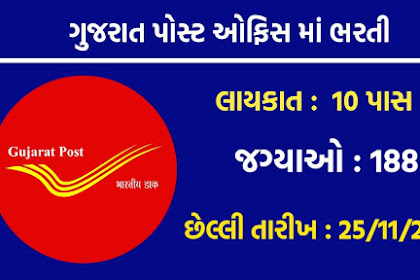 Gujarat Posts Office Recruitment 2021