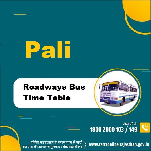 Pali Roadways Bus Time Table