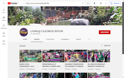 Channel YouTube "Living@ Cileungsi" untuk warga Cileungsi dan sekitarnya