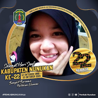 Twibbon atau Bingkai Foto Hari Jadi Kabupaten Nunukan, 12 Oktober 2021