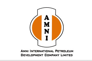 Amni logo and full name written on it