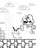 Super Mario Bros. Game coloring page