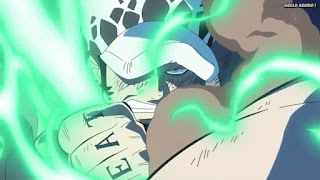 ワンピースアニメ ドレスローザ編 722話 トラファルガー・ロー ガンマナイフ Trafalgar Law Gamma Knife | ONE PIECE Episode 722