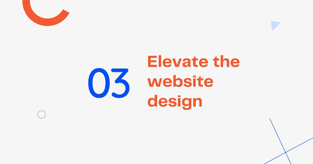 Elevate the website design