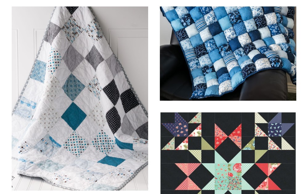 Simple Charm Pack Baby Quilt Pattern - Free Four Square Quilt Pattern