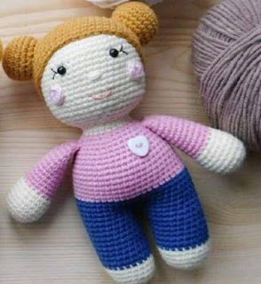 PATRON GRATIS MUÑECA AMIGURUMI 46685 👩