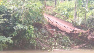 Pembangunan jembatan putus di desa ciapus lebak tunggu hasil kajian