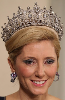 diamond tiara queen sophia greece crown princess marie chantal pavlos