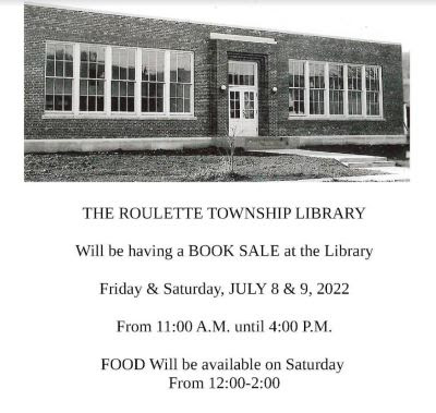 7-8/9 Roulette Library Book Sale