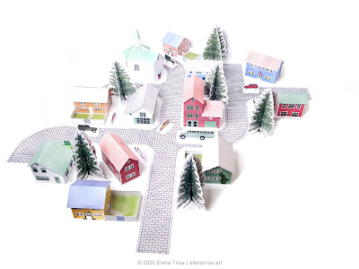 Nordic Village Papercrafts Size L