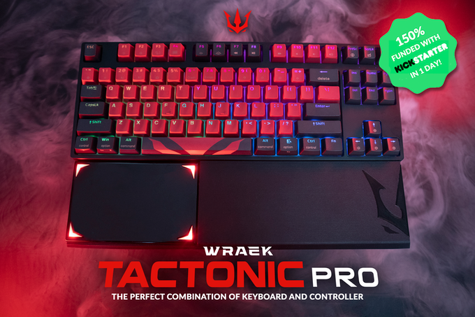 WRAEK Tactonic Pro World's 1st palm control keyboard set by WRAEK — Kickstarter