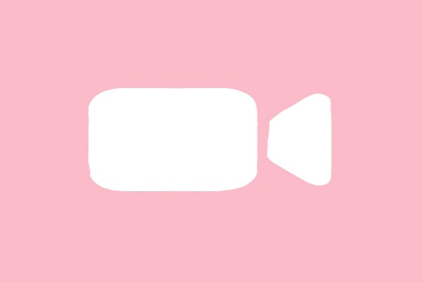 Facetime icon aesthetic pink