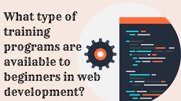 What type of training programs are available to beginners in web development?