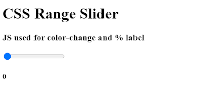 CSS Range Slider | Html range slider with labels