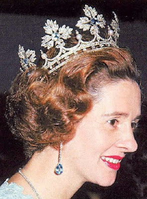 spanish wedding gift tiara queen fabiola belgium aquamarine