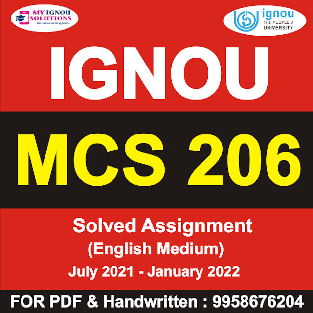MCS 206 Solved Assignment 2021-22