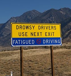 Drowsy Driving Sign