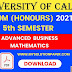 CU B.COM Fifth Semester Advanced Business Mathematics (Honours) 2021 Question Paper | B.COM Advanced Business Mathematics (Honours) 5th Semester 2021 Calcutta University Question Paper