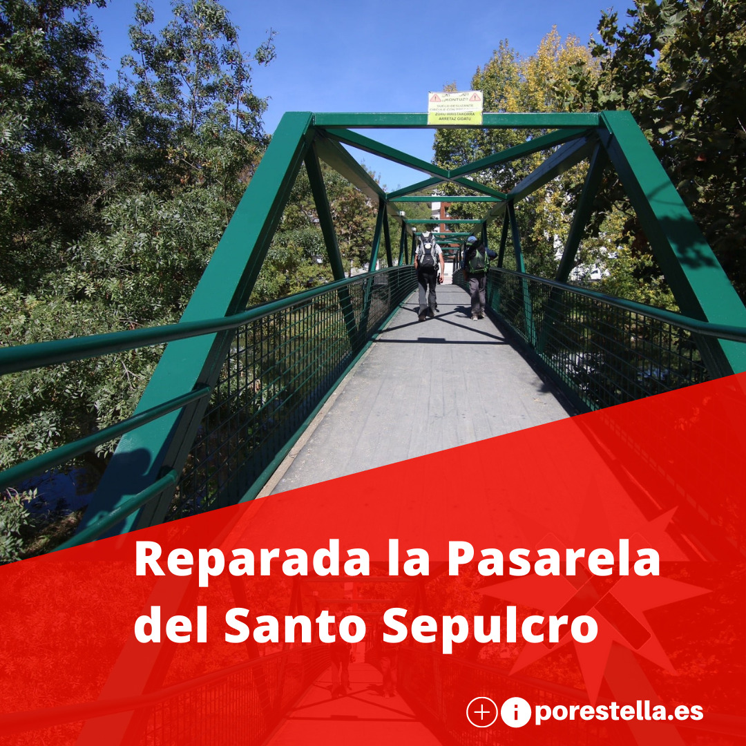 Reparada la pasarela del Santo Sepulcro