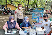 Polres Sukabumi Gelar Simulasi Vaksin Bagi Para Pengunjung Wisata Libur Natal Dan Tahun Baru