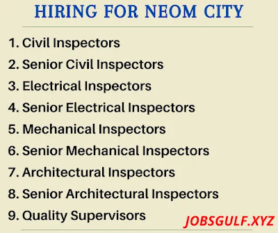 Hiring for NEOM City