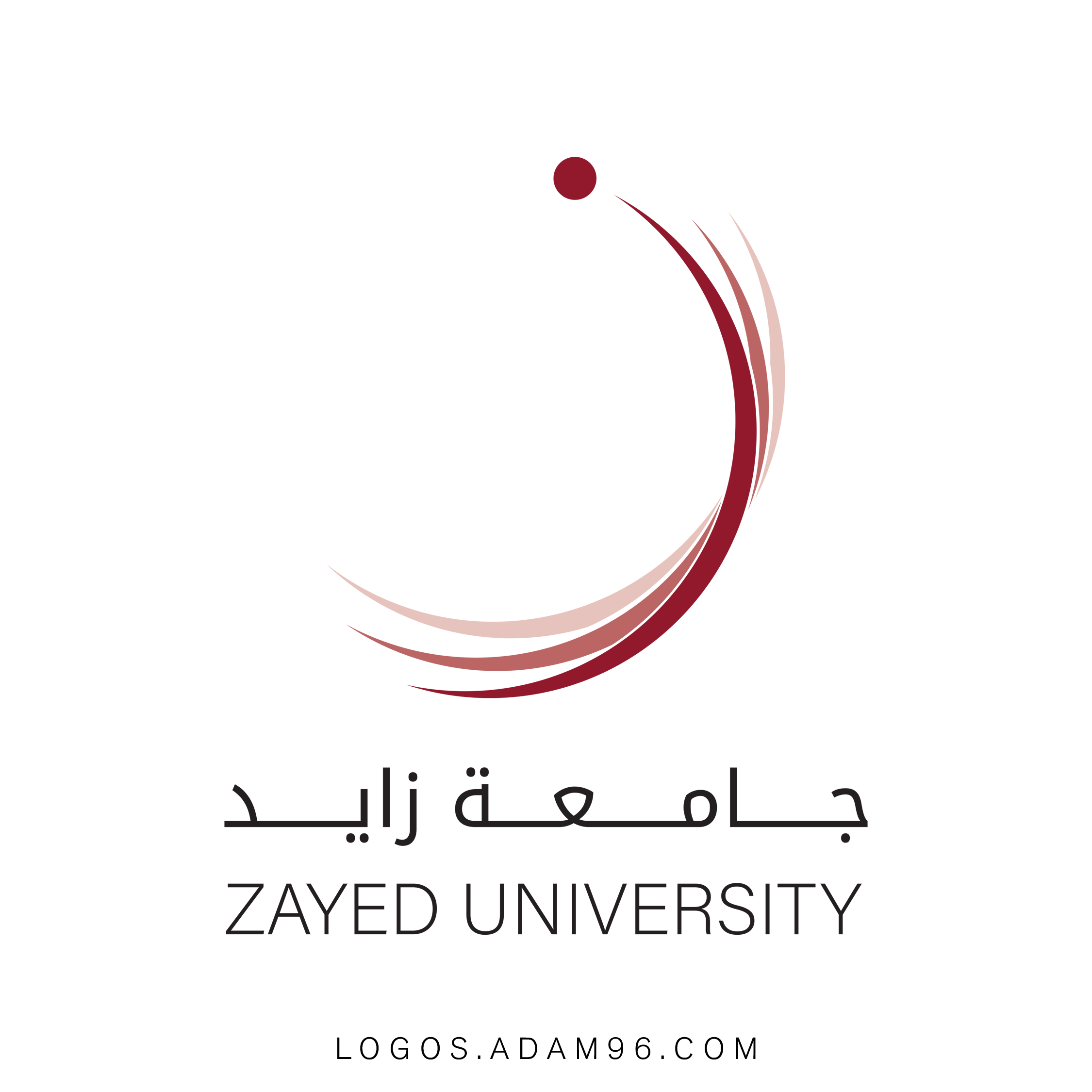 تحميل شعار جامعة زايد شفاف Logo ZAYED UNIVERSITY PDF