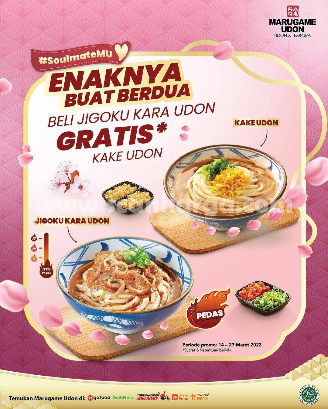 Promo MARUGAME UDON Beli JIGOKU Kara GRATIS Kake Udon