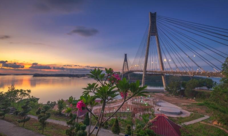 Sunset in Bintan Bridge