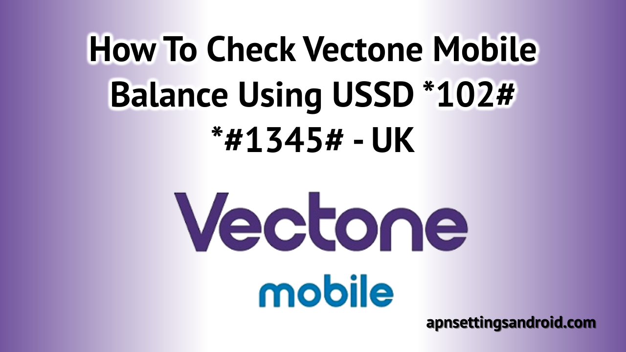 Check Vectone Mobile Balance 