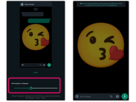 Cara mengubah layar utama whatsapp