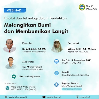 WEBINAR MELANGITKAN BUMI DAN MEMBUMIKAN LANGIT