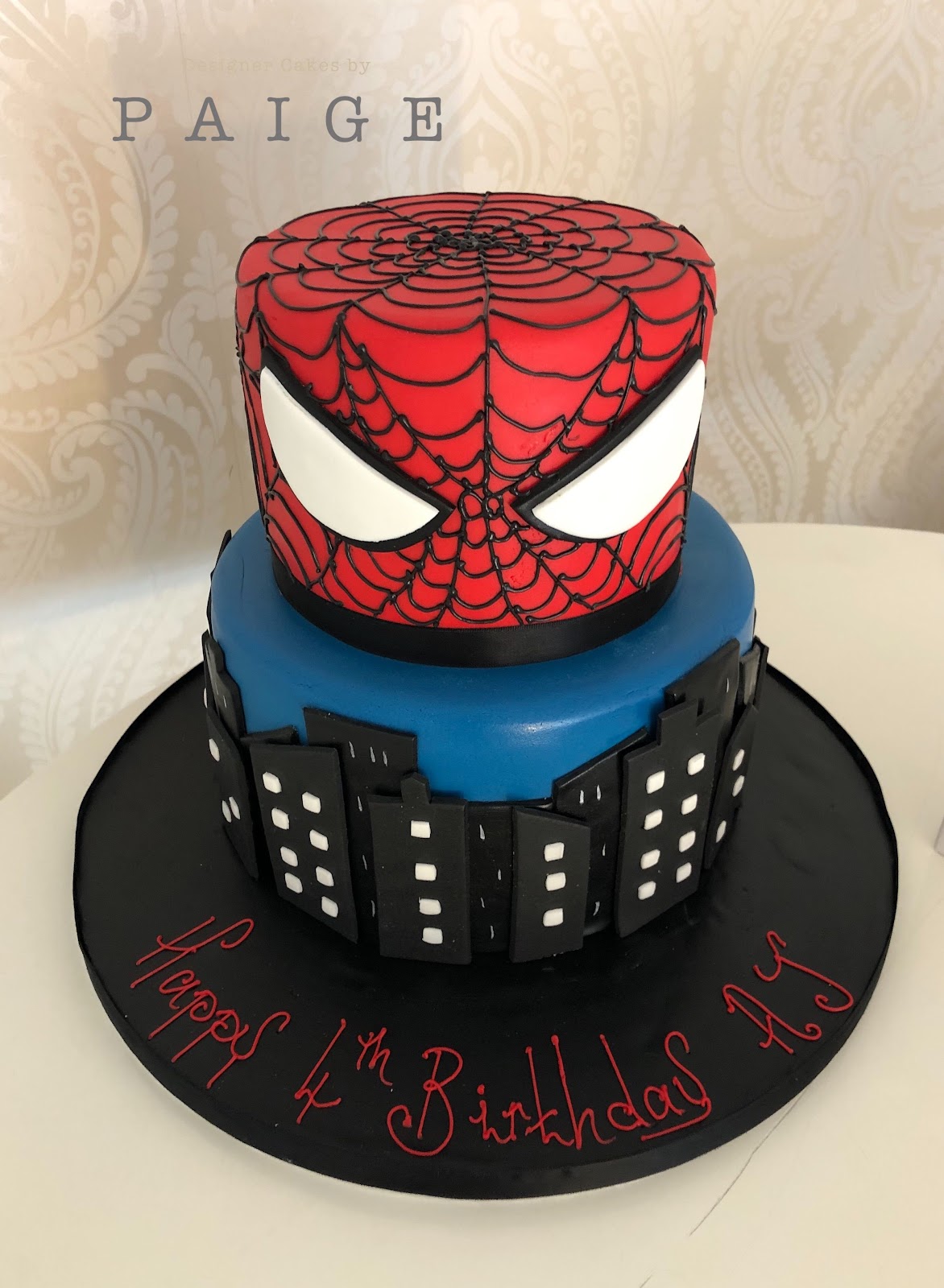 spider-man birthday cake