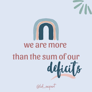 We are more than the sum of our deficits