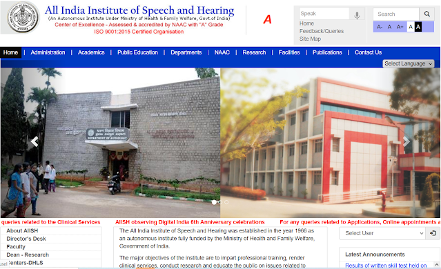 AIISH All India Institute of Speech and Hearing Recruitment 2021