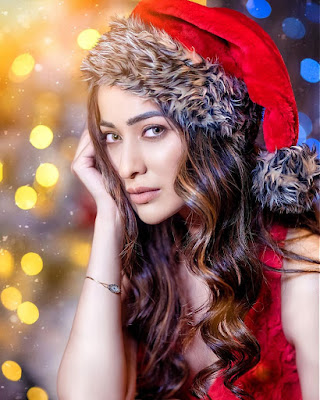 Actress Raai Laxmi celebrate Christmas photos