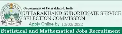 UKSSSC Statistical Job Vacancy Recruitment 2022