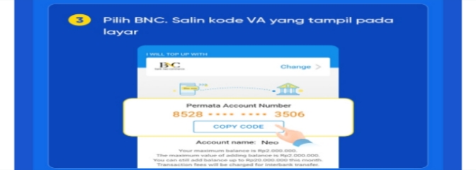Bank BNC transfer Dana