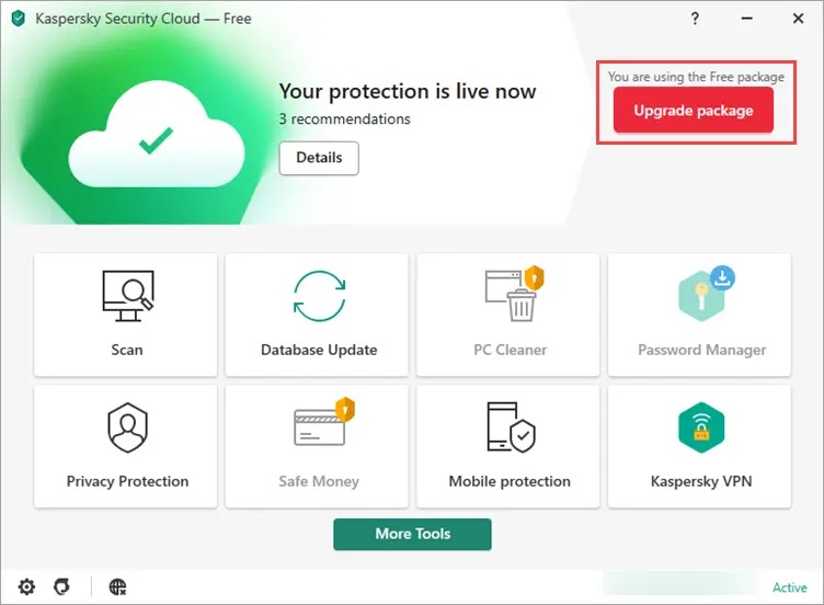 Kaspersky Security Cloud - antivirus terbaik gratis windows