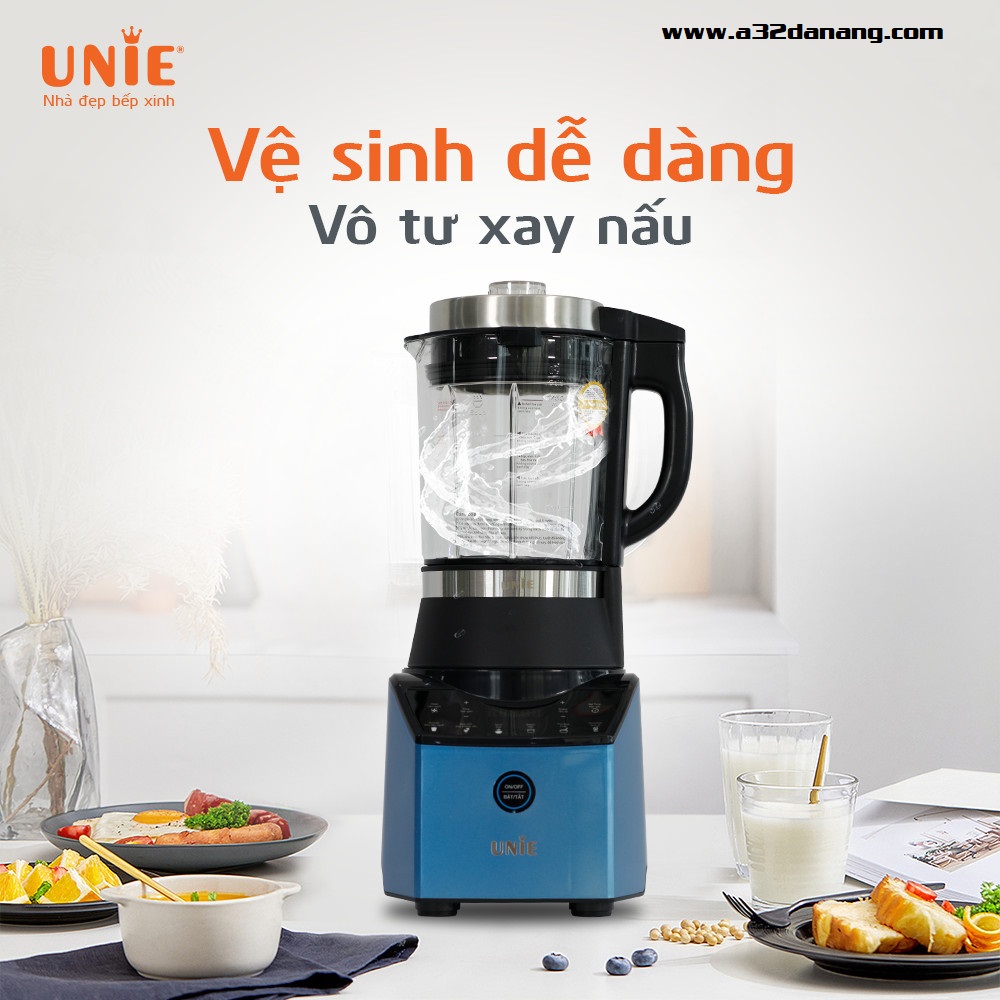 Máy làm sữa hạt UNIE V3 vệ sinh dễ dàng