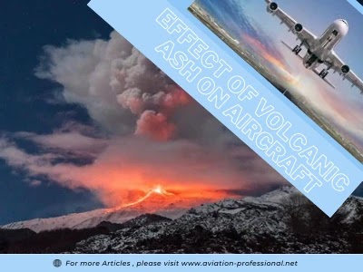 How does volcanic ash affect airplanes?