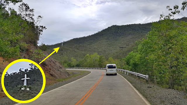 the white cross at the Magarwak Mountain Ranges