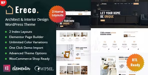 Best Architecture Interior Design WordPress Theme