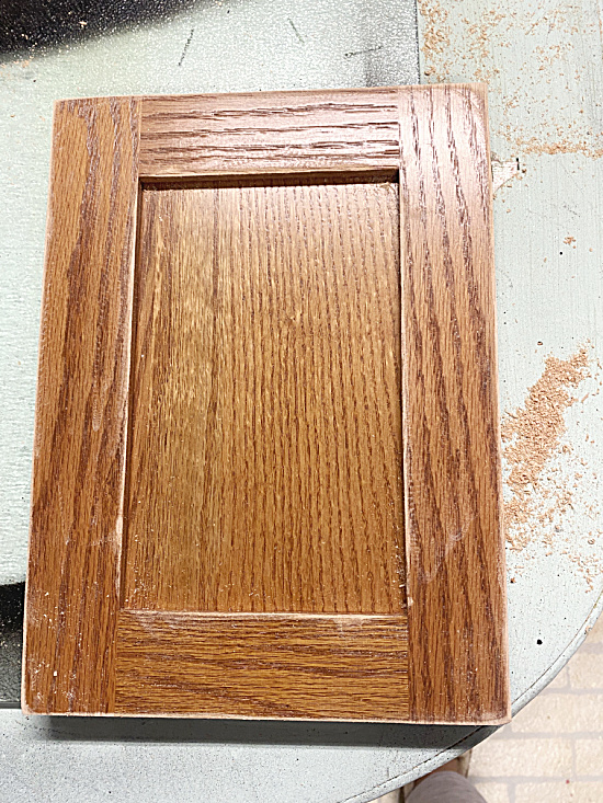 cut cabinet door shaker side
