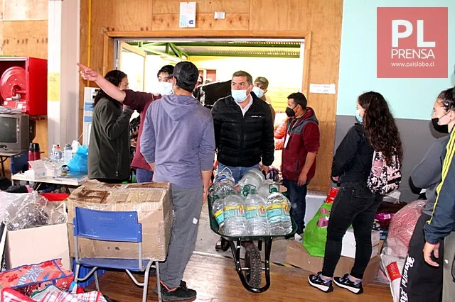 Donación a damnificados de Castro
