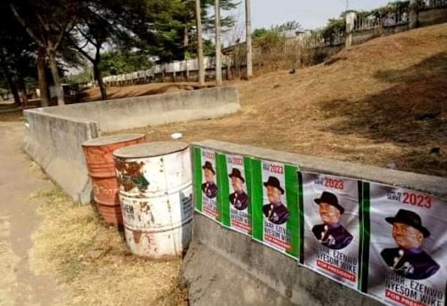 Wike’s Presidential Posters Flood Abuja (Photo)
