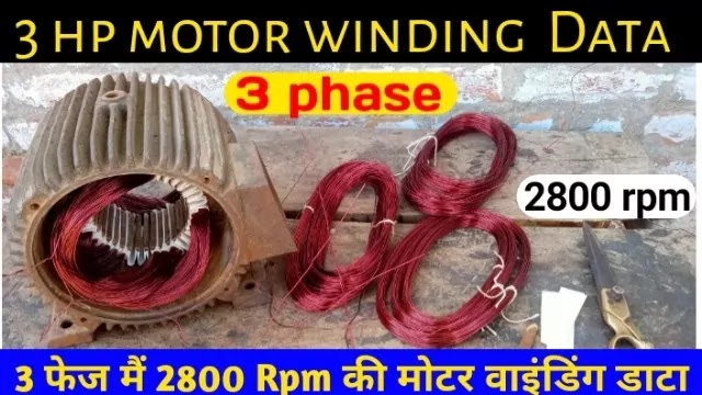  Aquatex 3 Phase 3 hp monoblock pump Motor winding Data