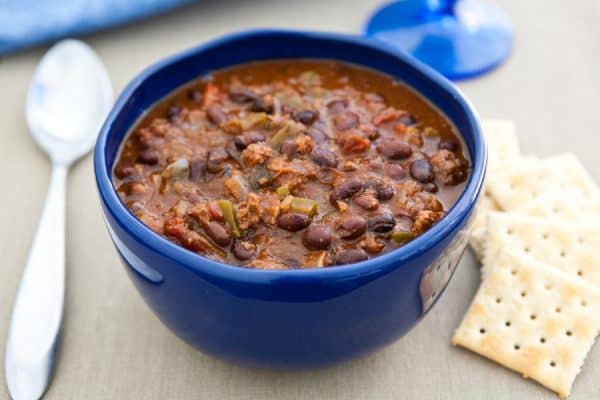 Slow Cooker Black Bean Lamb Chili