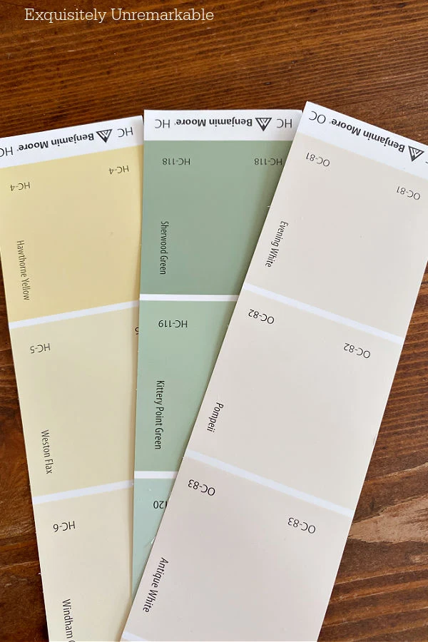 Benjamin Moore Paint Swatches