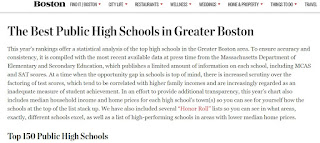 Boston Magazine releases top ranked high schools; FHS sits at #65